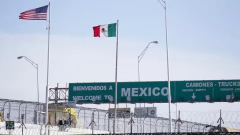 La frontera entre Estados Unidos y México.