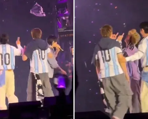 Integrantes de BTS rinden tributo a Messi durante concierto