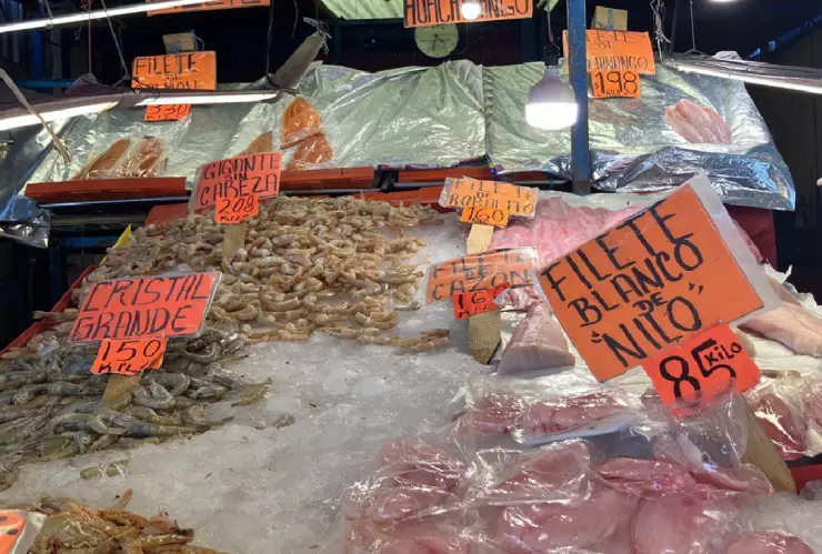 Estos son los precios de pescados y mariscos en el mercado La Nueva Viga en Semana Santa 2023.