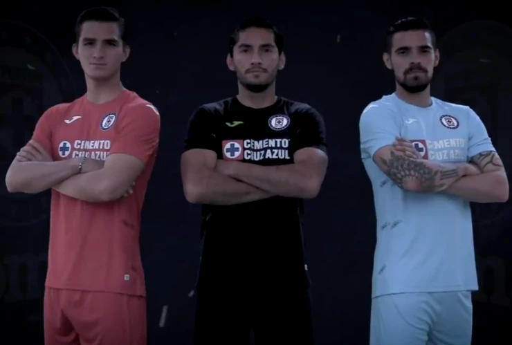 Las tres playeras de portero de Cruz Azul