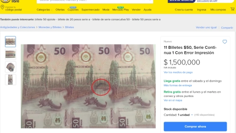 billete de 50 pesos