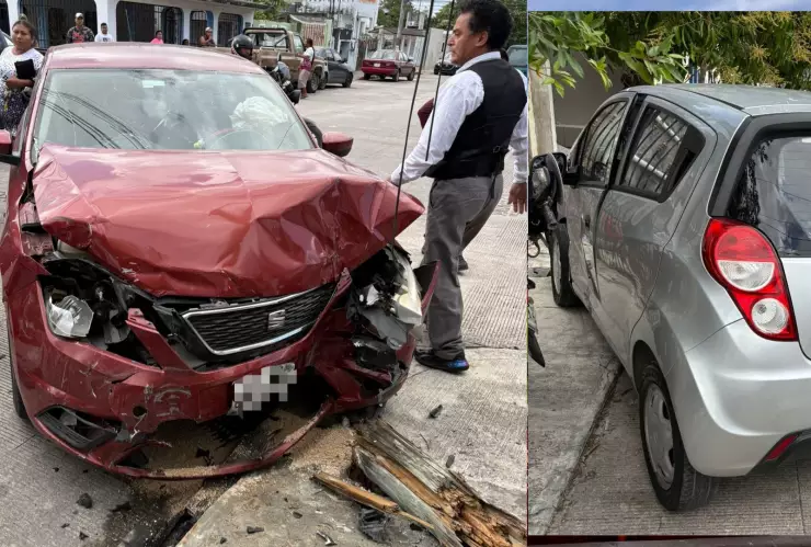 Aparatosos choque en Cancún deja un lesionado, hoy domingo 19 de enero