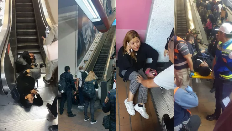 Accidente en el Metro CDMX estación Polanco Línea 7