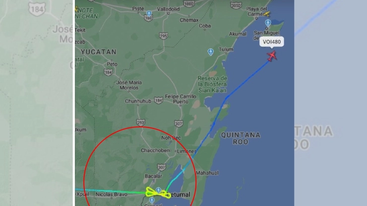 Desvían vuelo del Aeropuerto de Chetumal a Cancún por mal clima HOY 11 DE NOVIEMBRE.jpg