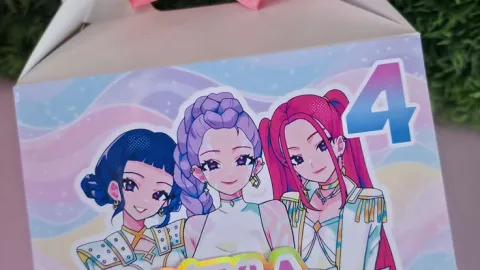 Cajita para dulceros de las Guerreras Kpop