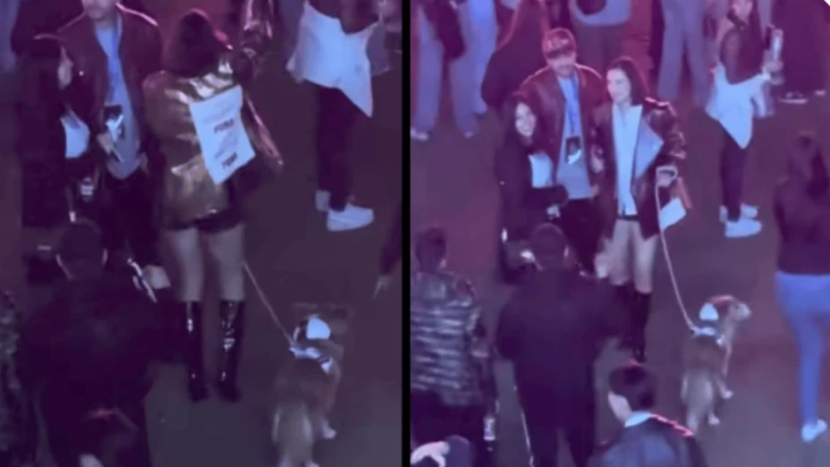 Influencer lleva a su perro al Flow Fest