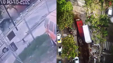 VIDEO | Momento EXACTO en que se abrió la tierra en avenida Malecón y se forma el enorme SOCAVÓN en Guadalajara