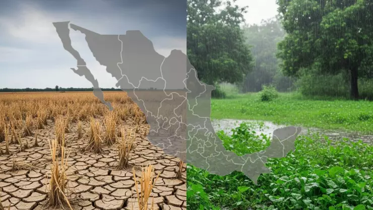 México entre sequía y récord de lluvias