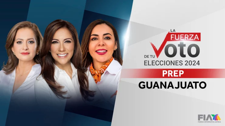 Resultados del PREP para gobernadora de Guanajuato.