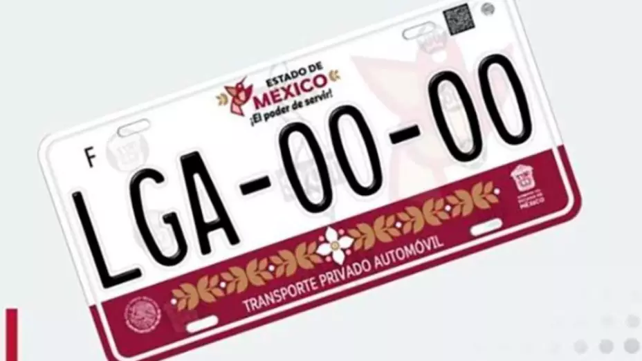 Placa génerica de Edomex