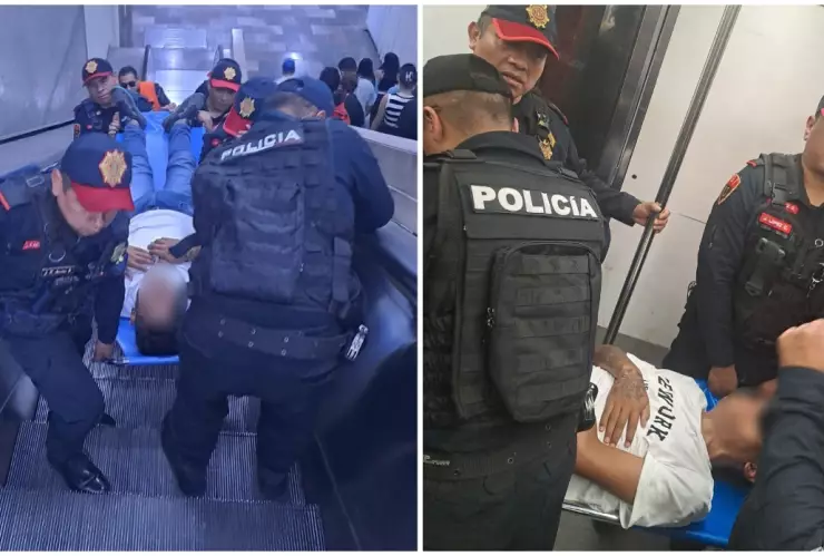 Policías rescatan a joven con insuficiencia renal que tuvo crisis en el Metro CDMX