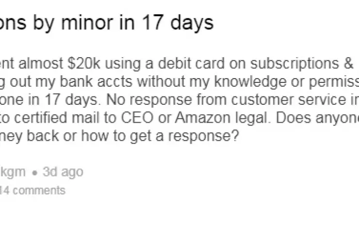 Reddit 20k USD niño