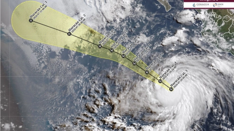 Trayectoria pronóstico huracán Genevieve