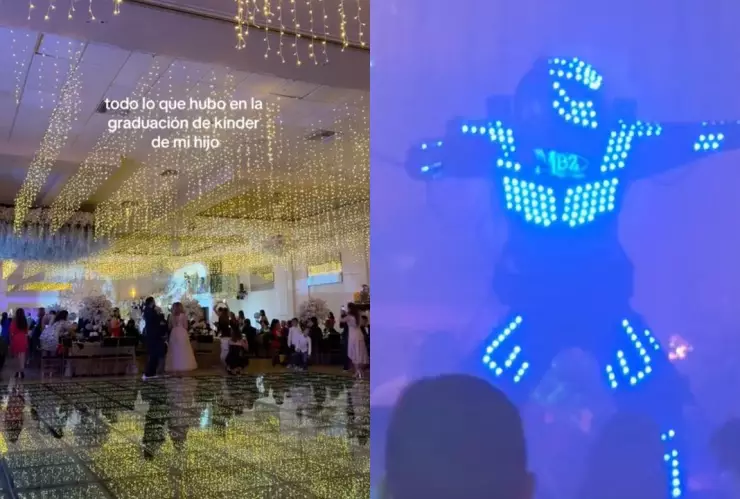 Así organizaron la lujosa fiesta de graduación de un kínder