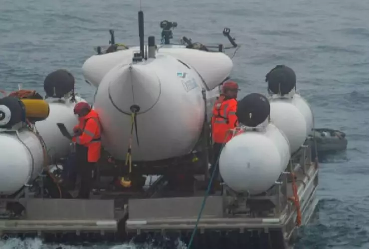 Posibles restos humanos en restos de submarino Titán