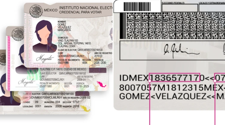 fotos de credencial de elector del INE.