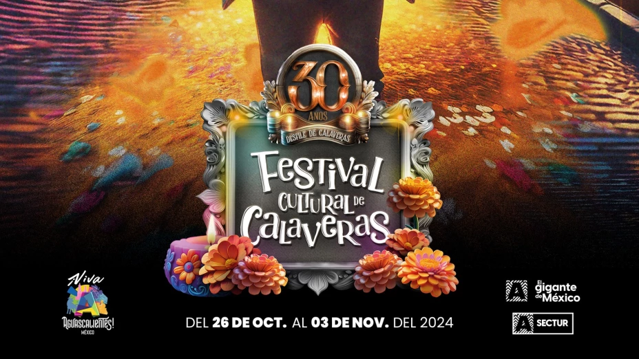 Festival de Calaveras 2024: Este es el cartel oficial para el evento en Aguascalientes