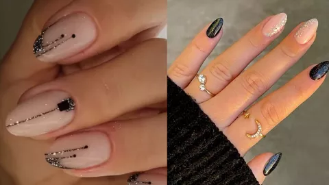 19 ideas de uñas nude con brillos: se ven hermosas en cortas o largas y serás la sensación en Navidad.