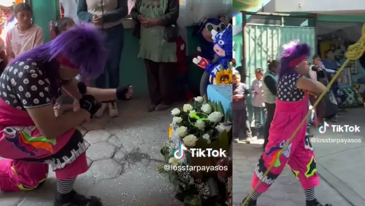 Contratan a payaso para dar show en funeral de un niño (VIDEO)