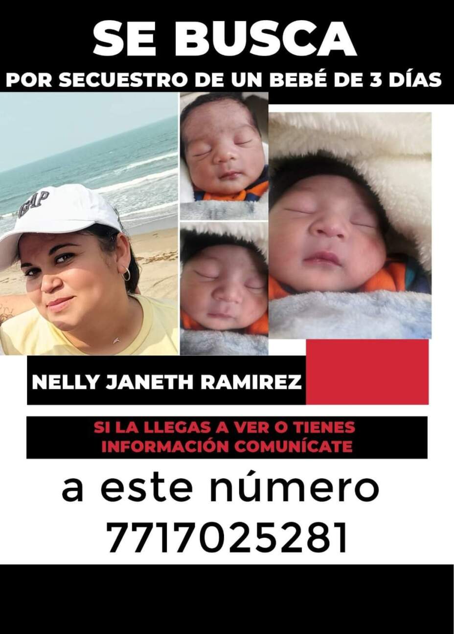 secuestra bebe recién nacido Hidalgo