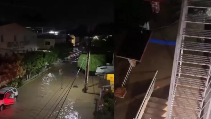 Revelan video de inundación en Poza Rica.