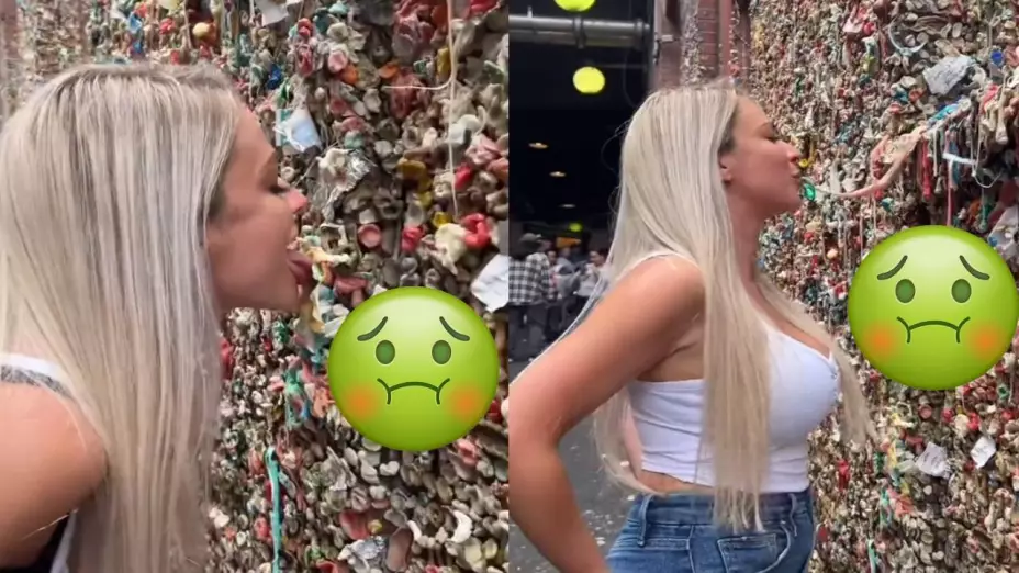 Tiktoker mastica chicles