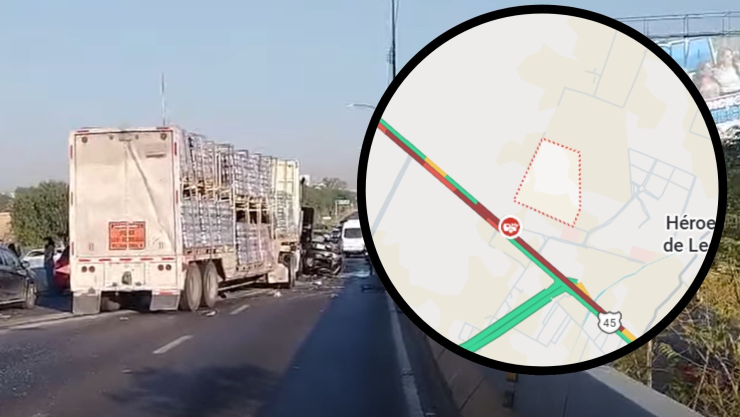 Accidente Bulevar Aeropuerto León Gto hoy 9 de marzo