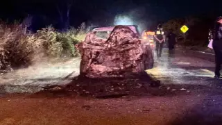PORTADA fuerte accidente en Mérida calcinado.jpg