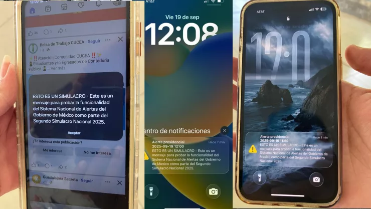 Así sonó la alerta sísmica en Jalisco; qué hago si no escuché ni recibí nada durante el simulacro