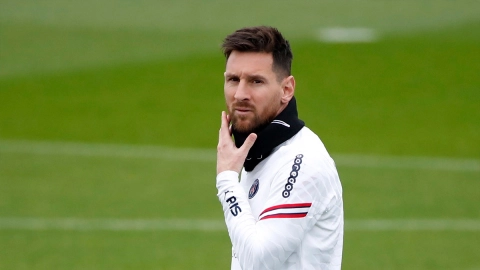 Messi previo al juego ante Manchester City