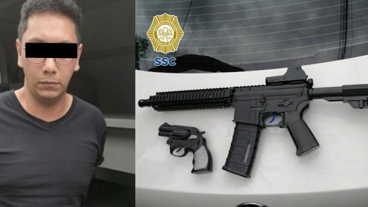 B01LHM DETENIDO CON ARMAS EN ÁLVARO OBREGÓN.jpeg