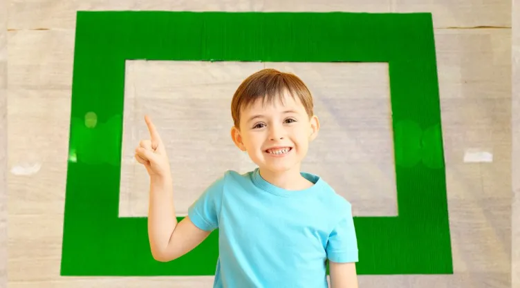 Cómo hacer un photocall para Navidad y tomar fotografías con los niños