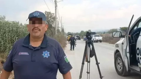 policía agrede reportero en Hidalgo