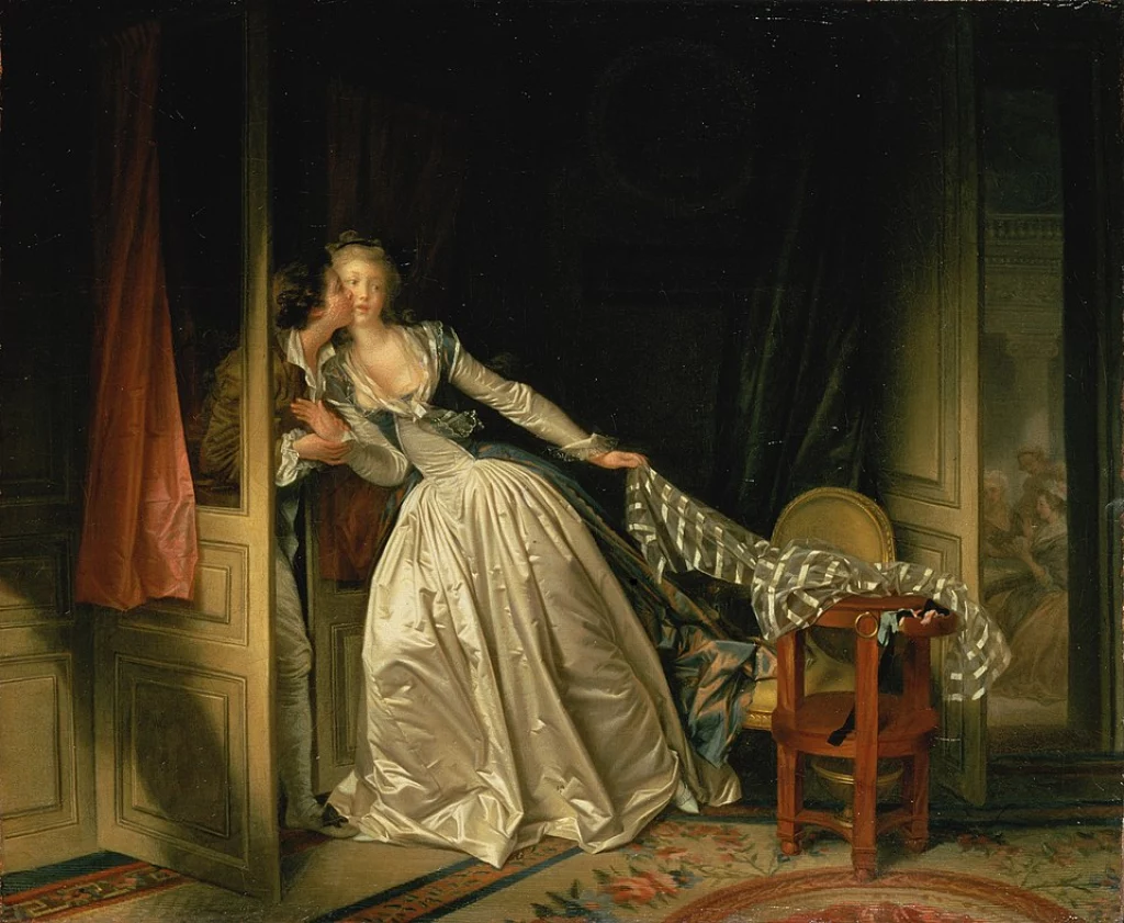 Jean-Honoré Fragonard, “El beso robado”, 1790.