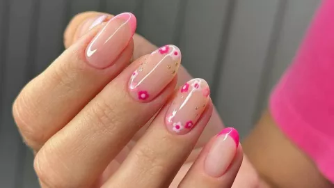 uñas color bugambilia