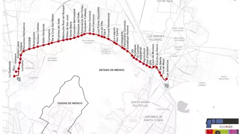 Estaciones de la Línea 2 del Mexibús.