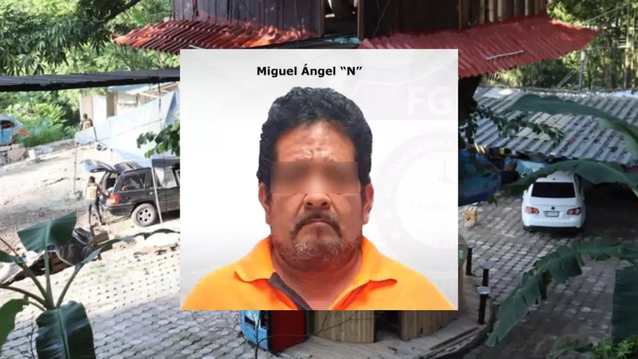Miguel Ángel “N”, alias “El Zorro”, culpable de la desaparición de dos personas encontradas en su jardín.