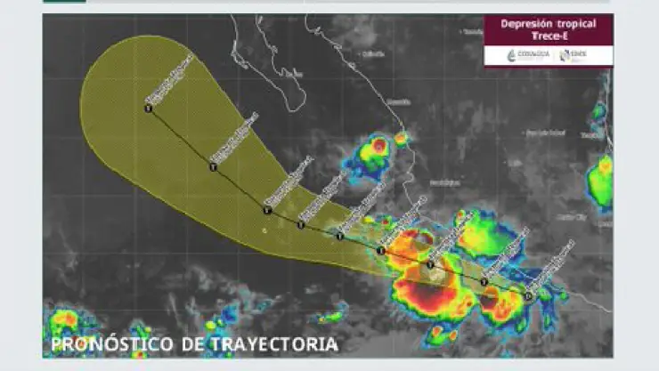 ¿Dónde se ubica la depresión tropical que se convertirá en tormenta tropical hoy_ Afectará a México