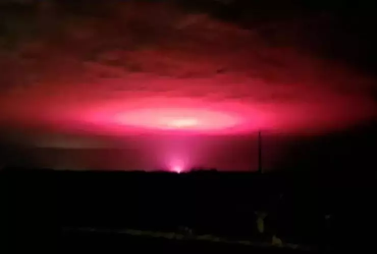 Cielo rosa en Australia