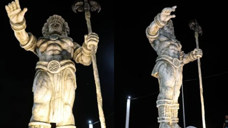 Chaac inauguran estatua dios de la lluvia maya 2024