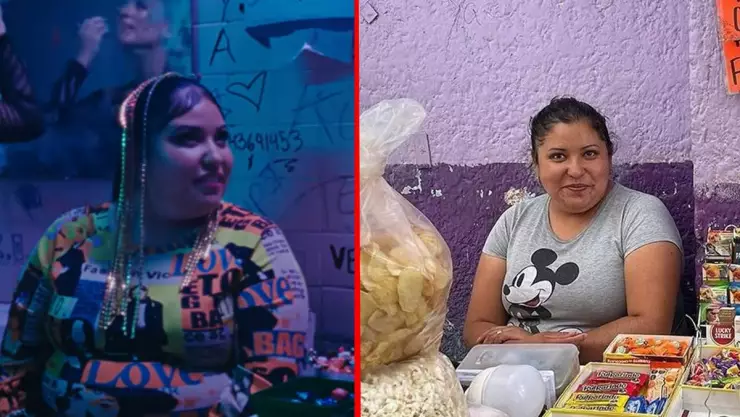 Vendedora de dulces aparece en video de Danna Paola