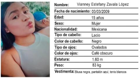 ALERTA AMBER: Vianney Estefany Zavala López, de 15 años, desapareció en Guanajuato