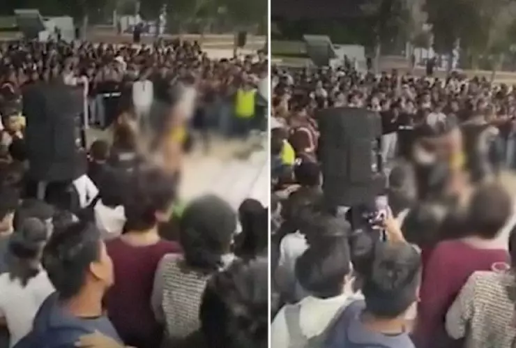 Polémico show en universidad desata críticas, VIDEOS muestran a bailarines con los ALUMNOS