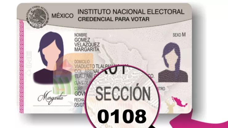 Así puedes saber la sección de tu credencial para votar