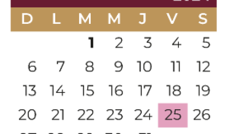 octubre calendario escolar