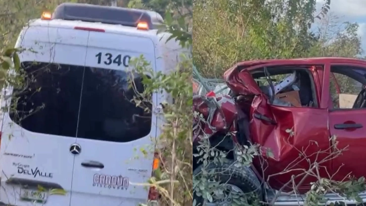 ¡Precaución! Fuerte accidente en la carretera Puerto Morelos- Cancún genera tráfico lento HOY domingo 6 de abril