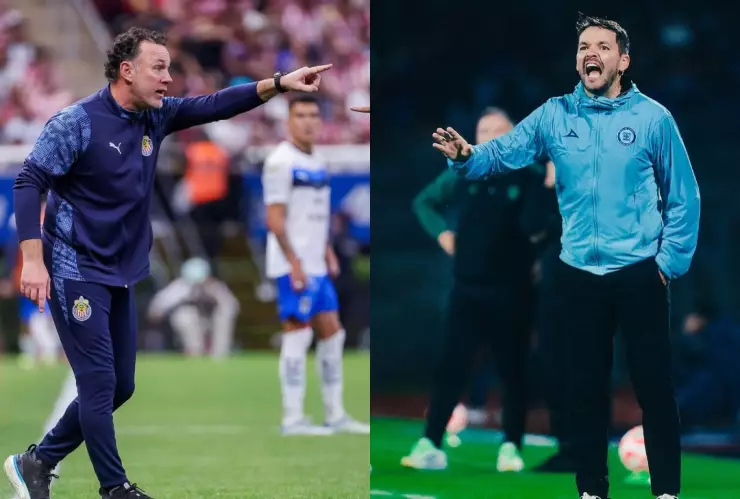 Nicolás Larcamón y Gabriel Milito