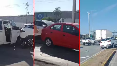 Aparatoso accidente entre 8 vehículos genera tráfico en la salida de Playa del Carmen rumbo a Tulum HOY 11 de abril.jpg