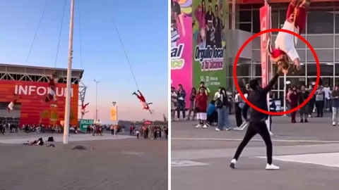 El ritual de los Voladores de Papantla fue interrumpido por un joven en video viral