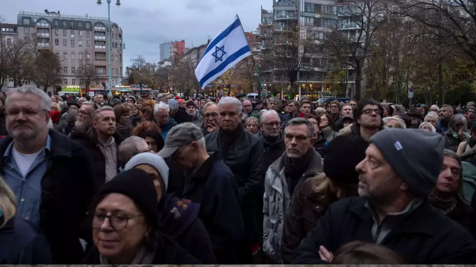 Marcha contra el antisemitismo en Alemania, el 9 de noviembre de 2023.